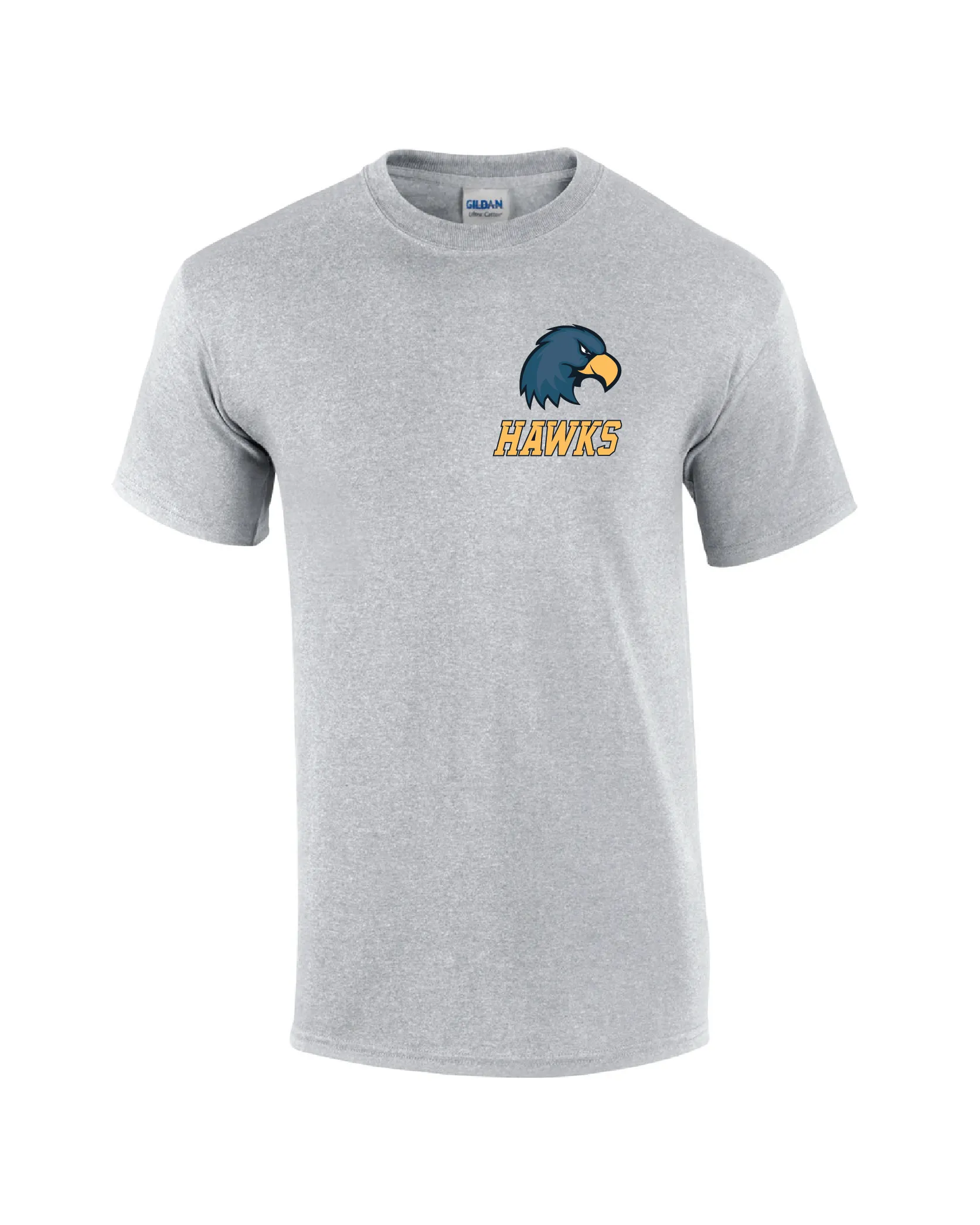 T-Shirt - Short Sleeve - Cotton - Gray - Men's/Youth - Hawk Designs