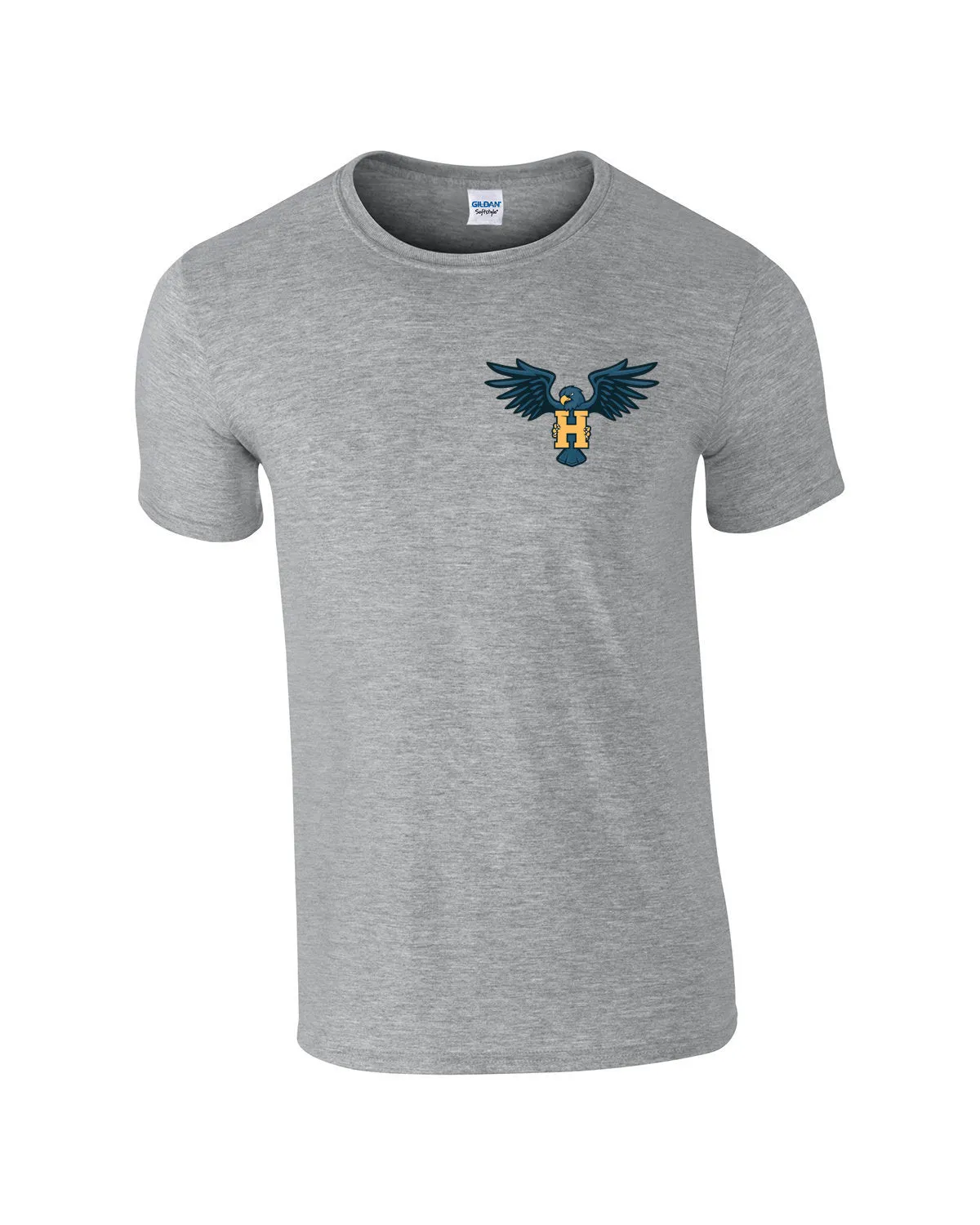 T-Shirt - Short Sleeve - Cotton - Gray - Men's/Youth - Hawk Designs