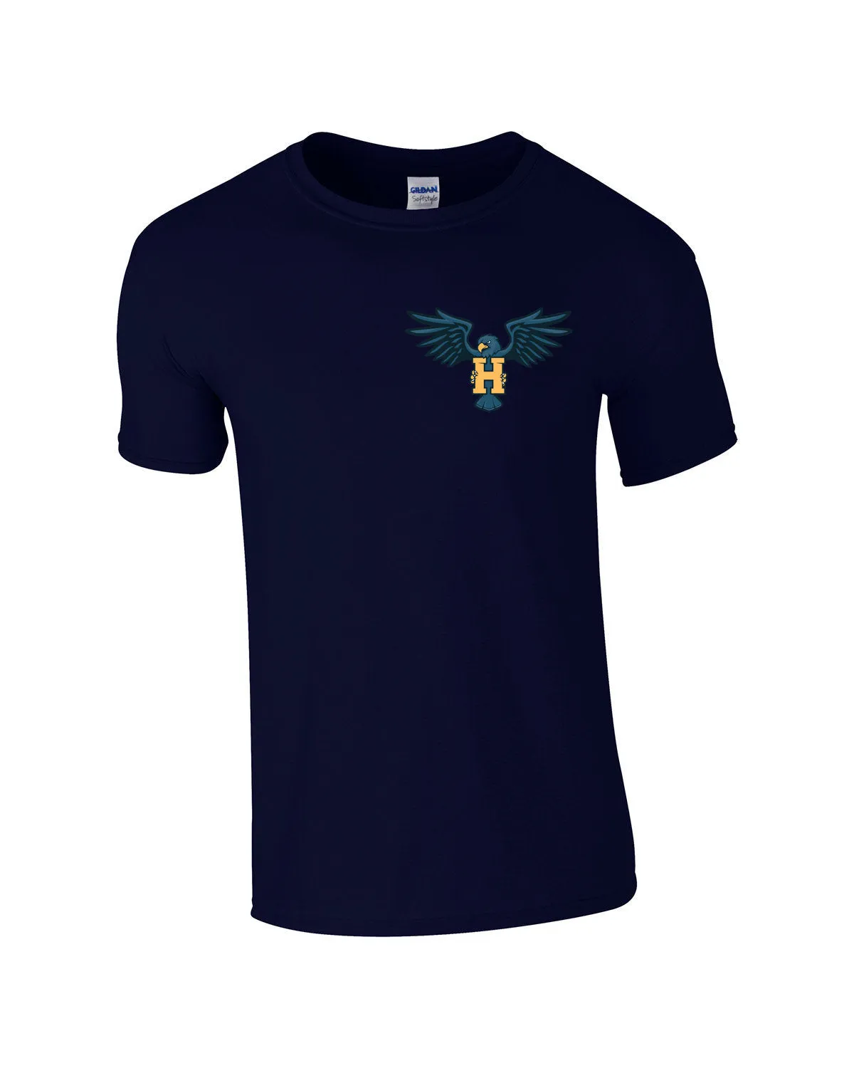 T-Shirt - Short Sleeve - Cotton - Navy - Men's/Youth - Hawk Designs