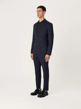 Navy Tropical Wool Suit - Stylish and Comfortable