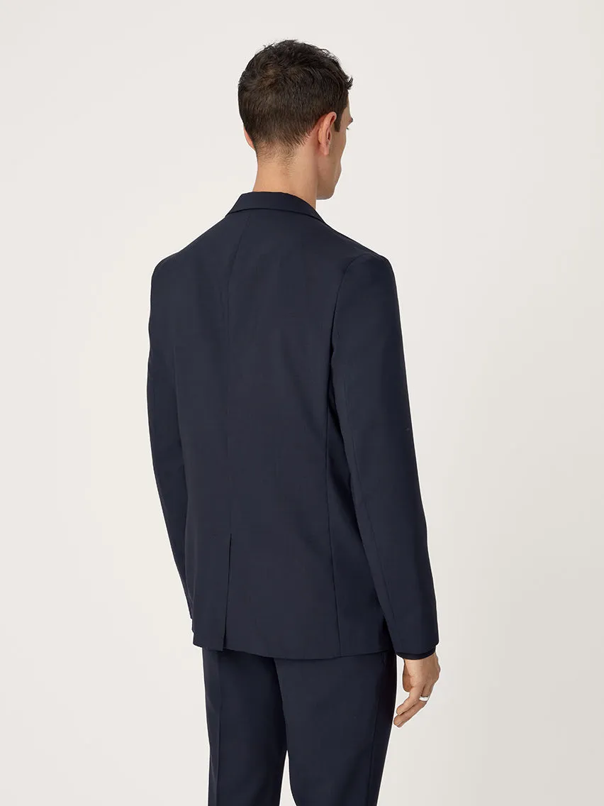 Navy Tropical Wool Suit - Stylish and Comfortable