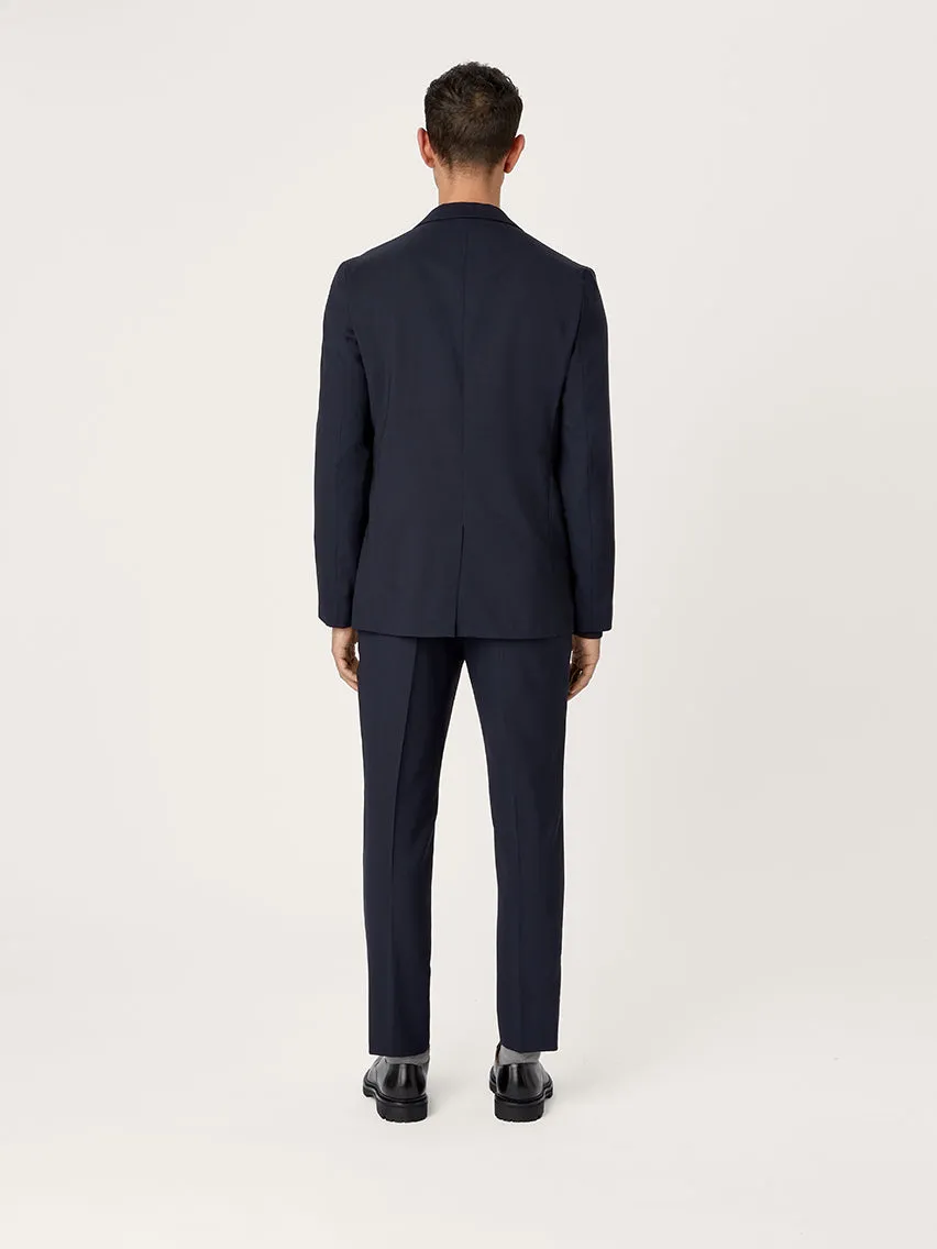 Navy Tropical Wool Suit - Stylish and Comfortable