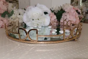 Tray - Gold European Style Mirror