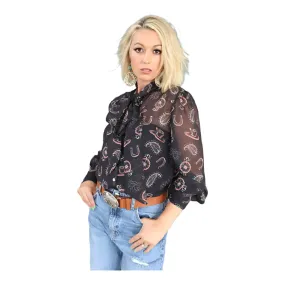 Women's Howdy Hanny Chiffon Tie Top