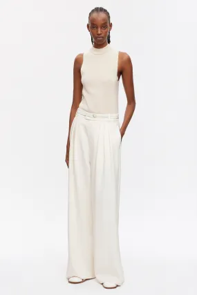 Women's Knit Mock Tank in Birch