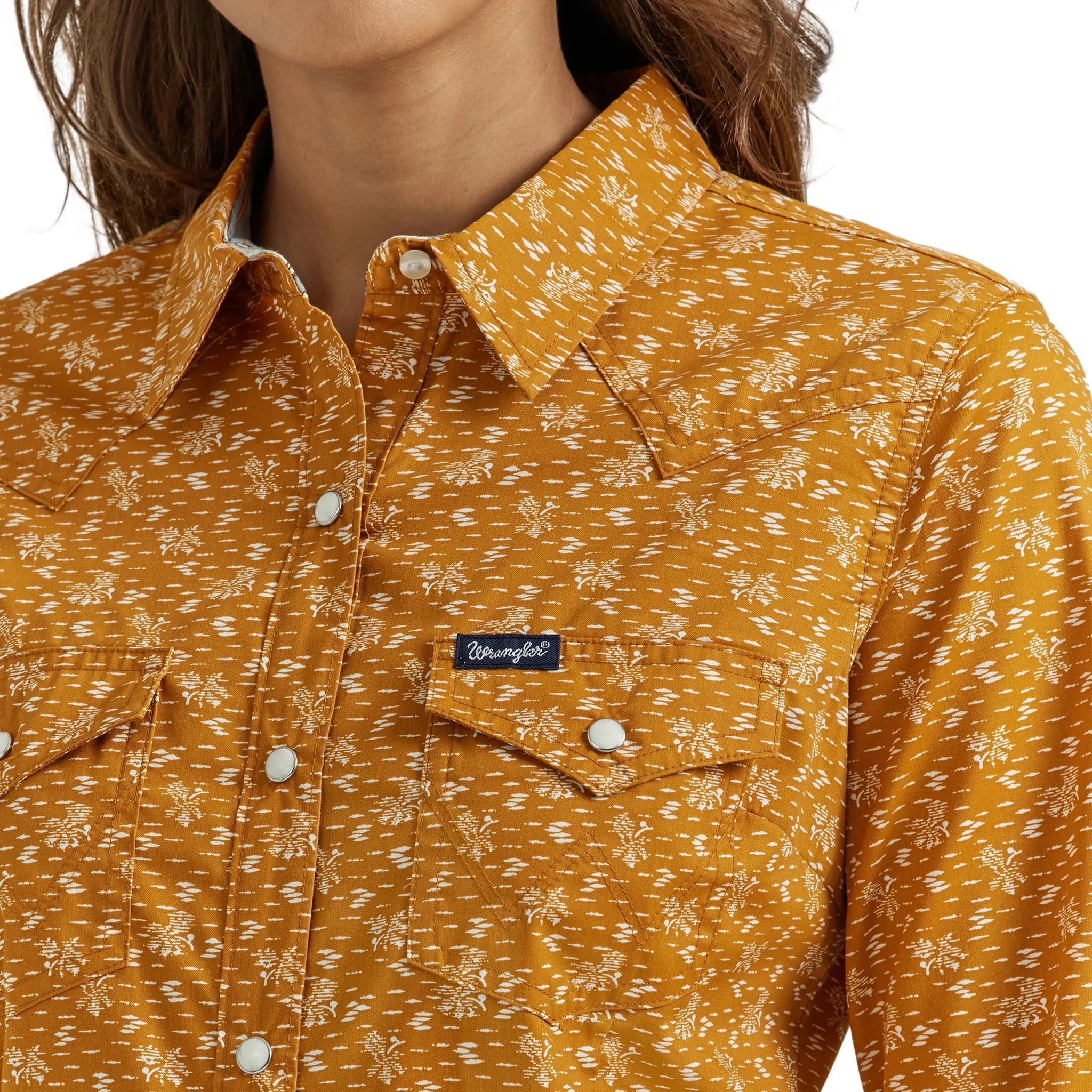Women's Wrangler® Western Dress Snap Shirt 112353165